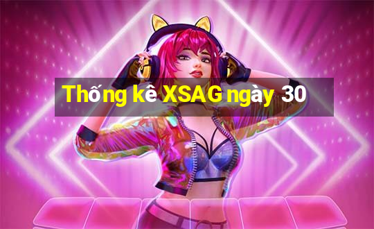 Thống kê XSAG ngày 30