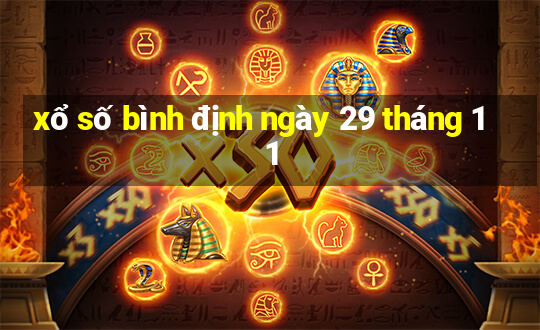 xổ số bình định ngày 29 tháng 11