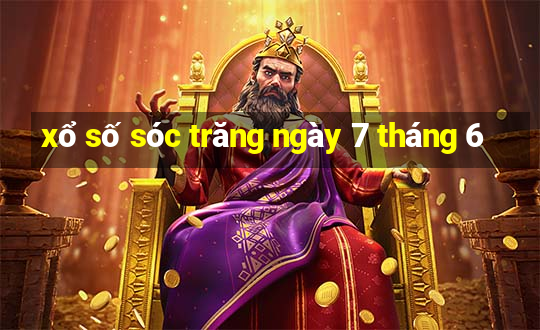 xổ số sóc trăng ngày 7 tháng 6