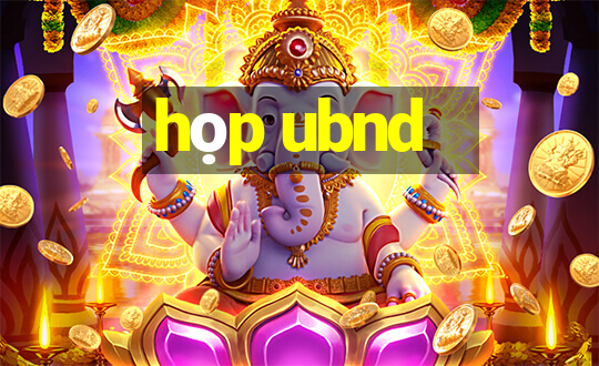 họp ubnd