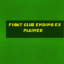 fight club ending explained