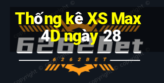 Thống kê XS Max 4D ngày 28