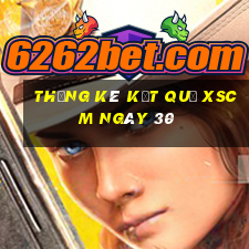 THỐNG KÊ KẾT QUẢ XSCM ngày 30