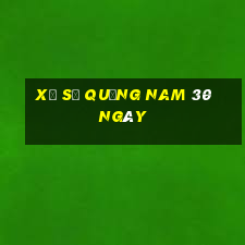 xổ số quảng nam 30 ngày