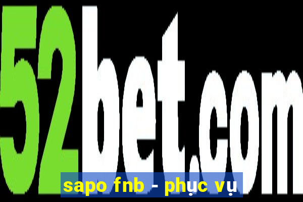 sapo fnb - phục vụ