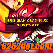 Thời gian quay số xổ số vietlott