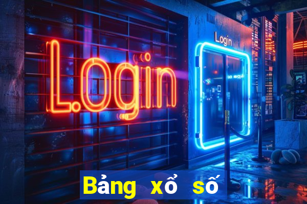 Bảng xổ số tương đối ổn định