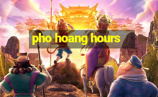 pho hoang hours