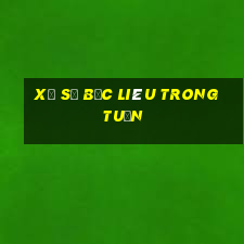 xổ số bạc liêu trong tuần