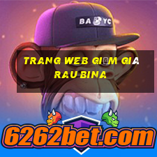 Trang web giảm giá rau bina