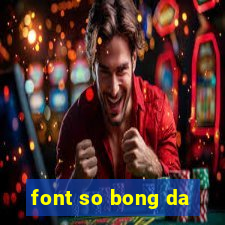 font so bong da