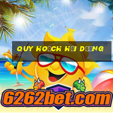 quy hoạch hải dương