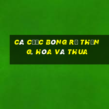 Cá cược bóng rổ Thắng, Hòa và Thua