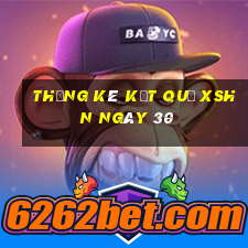 THỐNG KÊ KẾT QUẢ XSHN ngày 30