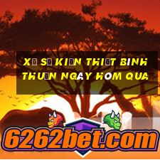 xổ số kiến thiết bình thuận ngày hôm qua