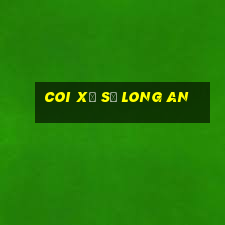 coi xổ số long an