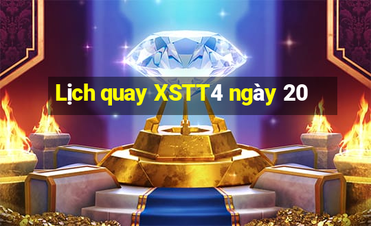 Lịch quay XSTT4 ngày 20