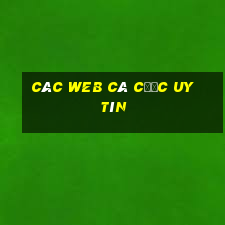 các web cá cược uy tín