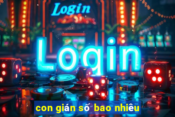 con gián số bao nhiêu