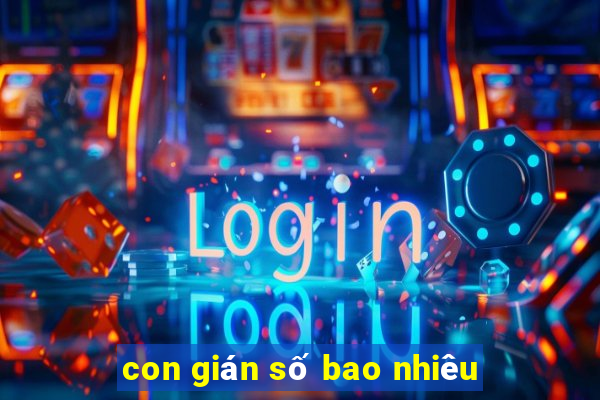 con gián số bao nhiêu