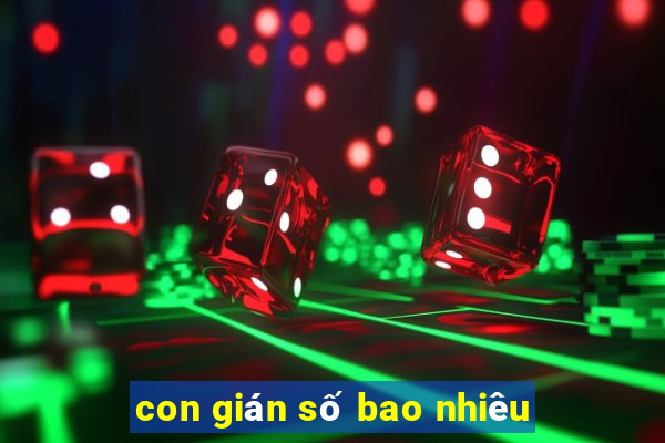 con gián số bao nhiêu