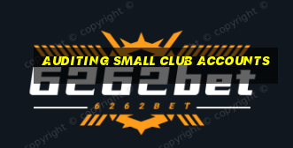 auditing small club accounts