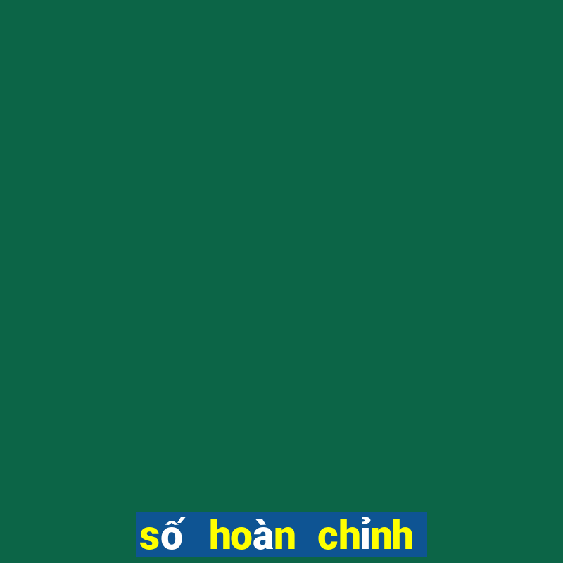 số hoàn chỉnh là gì