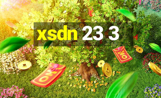 xsdn 23 3