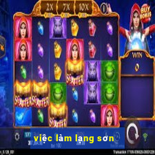 việc làm lạng sơn