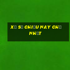 xổ số chiều nay chủ nhật