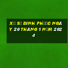 xổ số bình phước ngày 20 tháng 1 năm 2024