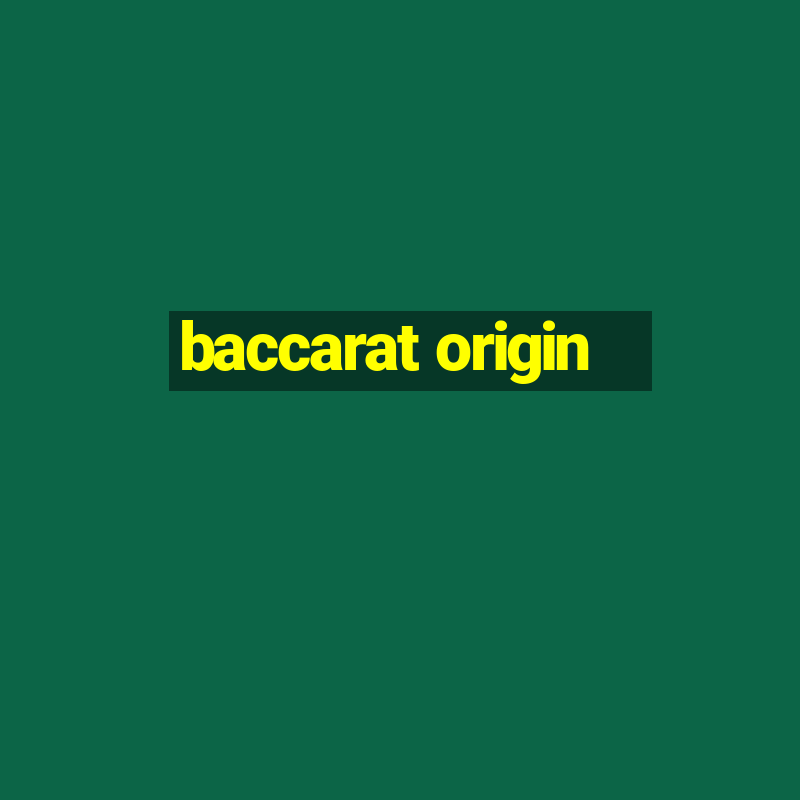 baccarat origin