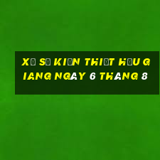 xổ số kiến thiết hậu giang ngày 6 tháng 8