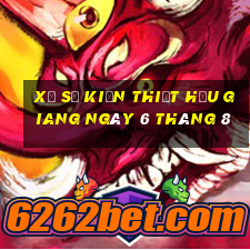 xổ số kiến thiết hậu giang ngày 6 tháng 8