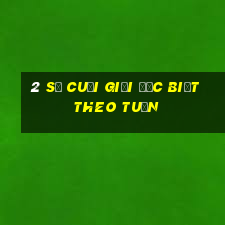 2 số cuối giải đặc biệt theo tuần