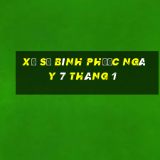 xổ số bình phước ngày 7 tháng 1