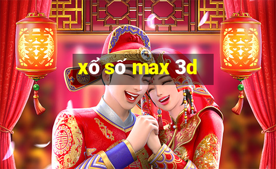 xổ số max 3d