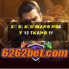 xổ số hậu giang ngày 13 tháng 11