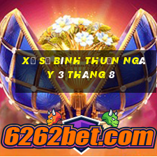 xổ số bình thuận ngày 3 tháng 8