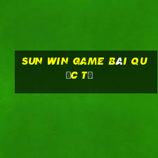 Sun Win Game Bài Quốc Tế