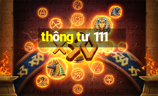 thông tư 111