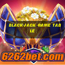 blackjack game table