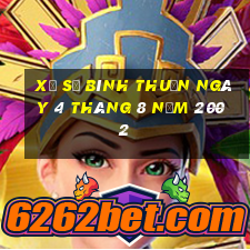 xổ số bình thuận ngày 4 tháng 8 năm 2002