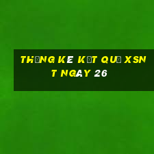 THỐNG KÊ KẾT QUẢ XSNT ngày 26