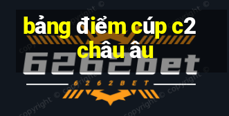 bảng điểm cúp c2 châu âu