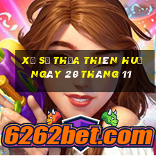 xổ số thừa thiên huế ngày 20 tháng 11