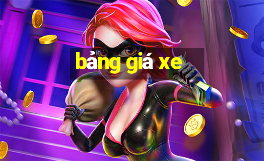 bảng giá xe