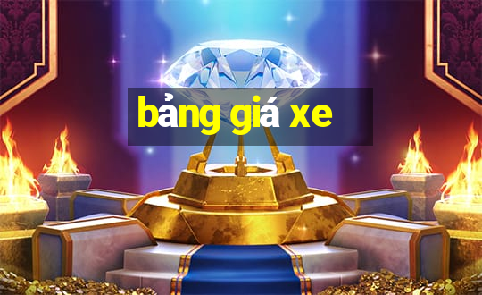 bảng giá xe