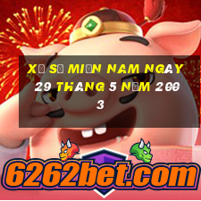 xổ số miền nam ngày 29 tháng 5 năm 2003