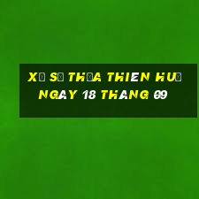 xổ số thừa thiên huế ngày 18 tháng 09